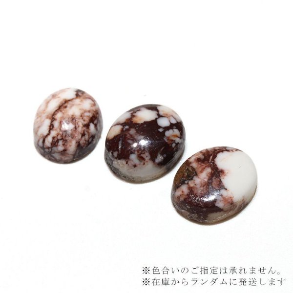 画像3: ルース ワイルドホース オーバルカット 約9×11mm アメリカ産 ケース付き 幸運 奇跡 大地のエネルギー 天然石 品番:16410 (3)