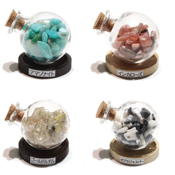 画像2: ランダムミニボトル　10個セット　ランダム発送　シークレット　パワーストーン　天然石　品番：16464 (2)