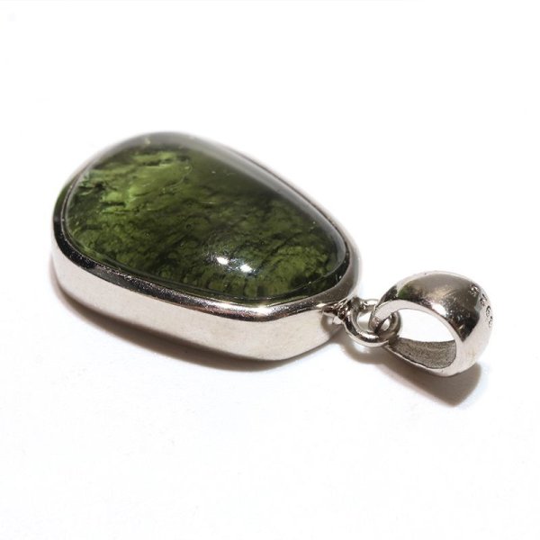 画像2: 【現品限り】ペンダントトップ モルダバイト<チェコ産> silver925 シルバー 日本製 才能 能力 魔除け 厄除け パワーストーン 天然石 品番:16496 (2)