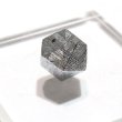 画像1: バラ石　ギベオン＜ナミビア産＞　シルバー　カット　約10mm　穴あき　一粒売り　宇宙のパワー　隕石　パワーストーン　天然石　品番：16559 (1)