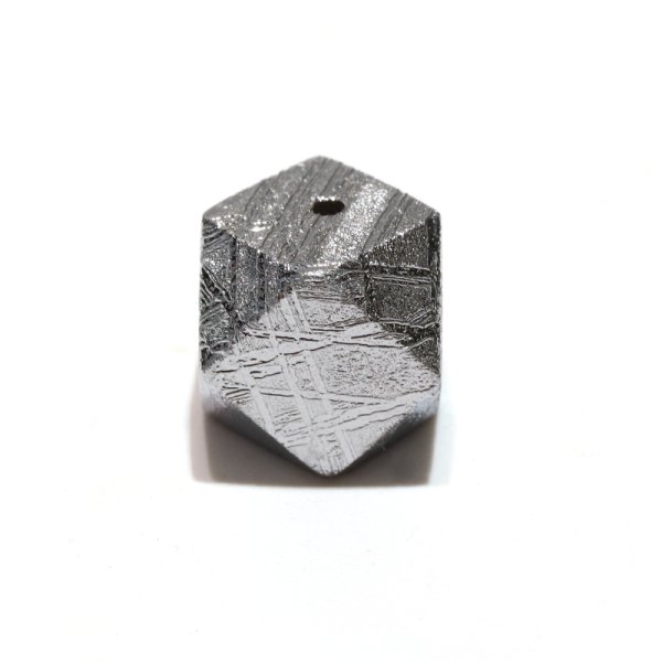 画像3: バラ石 ギベオン<ナミビア産> シルバー カット 約10mm 穴あき 一粒売り 宇宙のパワー 隕石 パワーストーン 天然石 品番:16559 (3)
