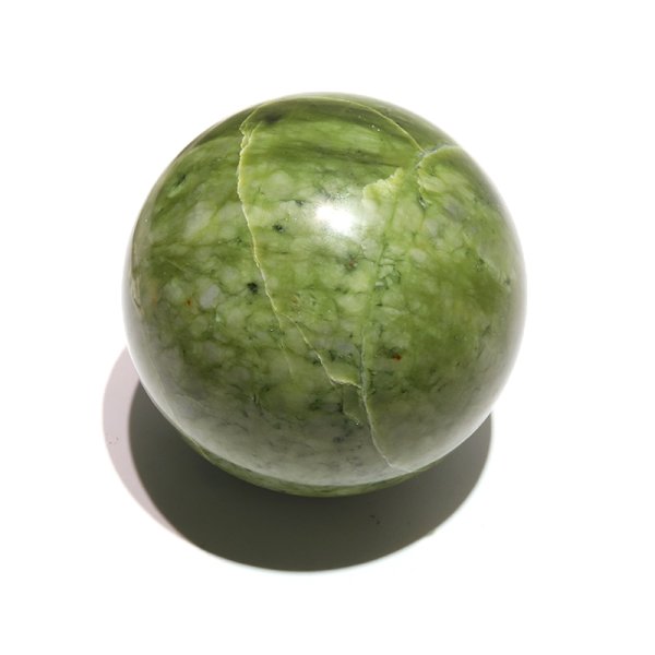 画像6: 置物 丸玉 岫岩玉 約13cm 中国産 ヒーリング リラックス 厄除け パワーストーン 天然石 品番:16575 (6)