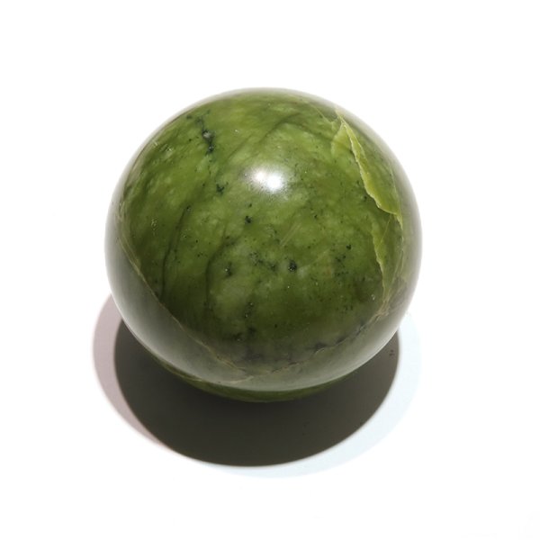 画像6: 置物 丸玉 岫岩玉 約9cm 中国産 ヒーリング リラックス 厄除け パワーストーン 天然石 品番:16576 (6)