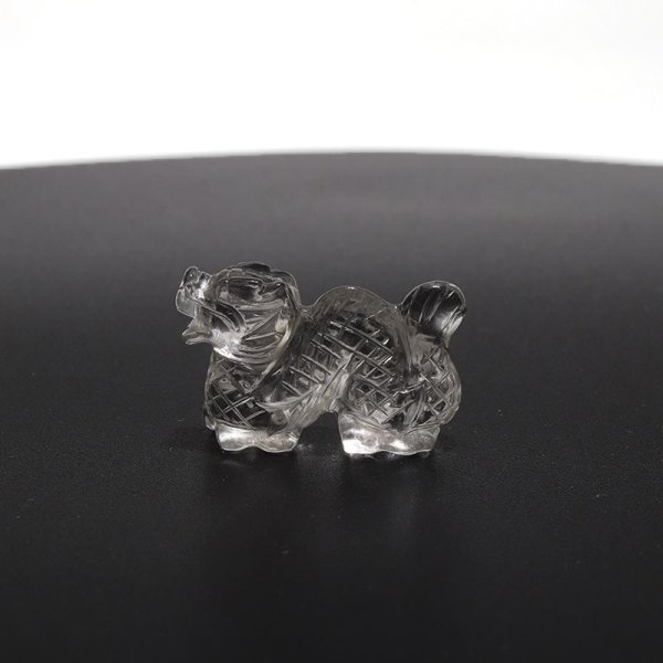 画像3: 置物 彫り物 水晶 約25×15mm 龍 風水 運気 金運 財運 パワーストーン 品番:16627 (3)