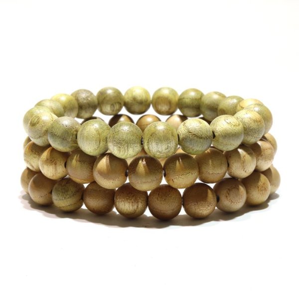 画像4: 【パワーズウッド】ブレス　檗（きはだ）＜日本＞　丸　約10mm　健康　神によって常に護られる　品番：16700 (4)