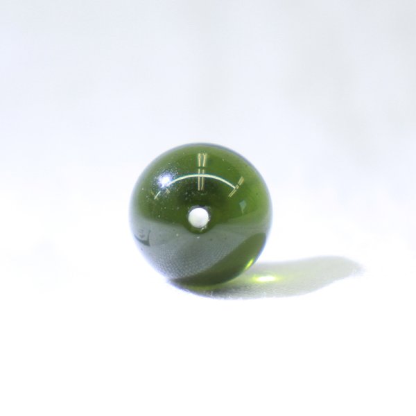画像3: 【現品限り】バラ石 モルダバイト<チェコ産> 約11mm 約1.63g 証明書付き 才能 能力 魔除け 厄除け パワーストーン 天然石 ※社内在庫 品番:16759 (3)