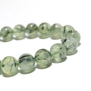 ブレス エピドートインプレナイト＜オーストラリア産＞ 丸 約11mm 浄化