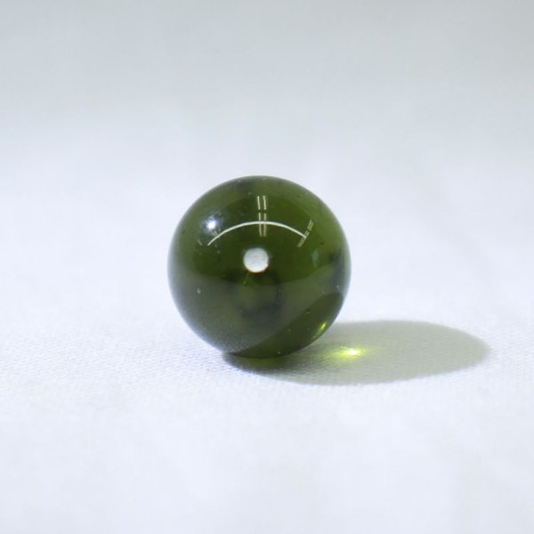 画像4: 【現品限り】バラ石 モルダバイト<チェコ産> 約11mm 約1.66g 証明書付き 才能 能力 魔除け 厄除け パワーストーン 天然石 ※社内在庫 品番:16760 (4)