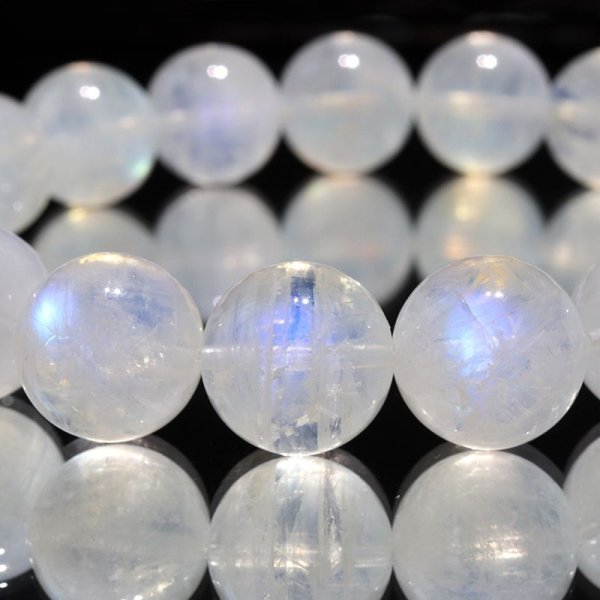 画像3: ブレス　ムーンストーン＜インド産＞　丸　約12mm　人間の情緒　社交性　喜び　パワーストーン　天然石　品番：16785 (3)