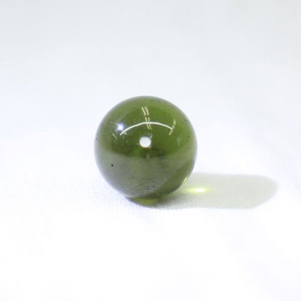 画像3: 【現品限り】バラ石 モルダバイト<チェコ産> 約11mm 約1.73g 証明書付き 才能 能力 魔除け 厄除け パワーストーン 天然石 ※社内在庫 品番:16787 (3)