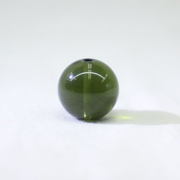 画像2: 【現品限り】バラ石 モルダバイト<チェコ産> 約11mm 約1.71g 証明書付き 才能 能力 魔除け 厄除け パワーストーン 天然石 ※社内在庫 品番:16774 (2)
