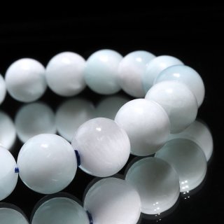 ブレス アイスラリマー＜ドミニカ産＞ 丸 約11.5mm 不安を