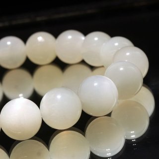 ブレス ホワイトムーンストーン＜スリランカ産＞ 丸 約10mm 平和