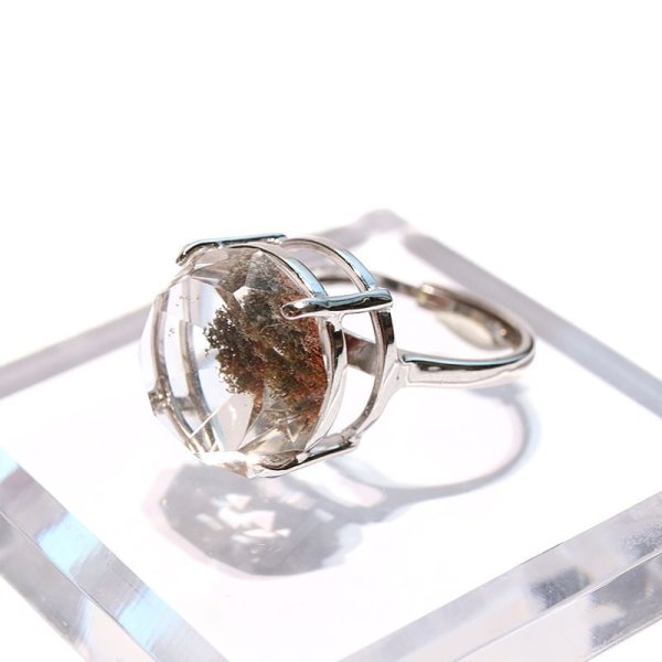 画像2: 指輪 ガーデンクォーツ ブラジル産 約16.5mm silver925 シルバー リング 癒し 心のヒーリング 精神安定 自然治癒力 パワーストーン 天然石 品番:17187 (2)