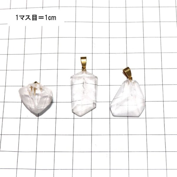 画像5: 【自社製アクセサリー10点以上でクーポン使用後30%OFF対象商品(クーポン番号:AC30)】ペンダントトップ モンドクォーツ 原石 タンザニア産 ステンレス ゴールド 循環 癒し 浄化 パワーストーン 天然石 品番:17193 (5)