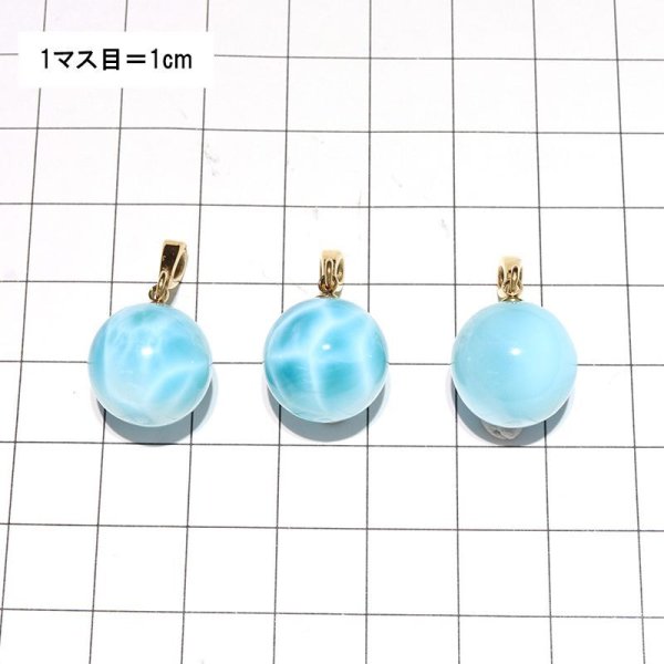 画像6: ペンダントトップ ラリマー ドミニカ共和国産 ステンレス ゴールド 不安をやわらげる 浄化 パワーストーン 天然石 品番:17204 (6)