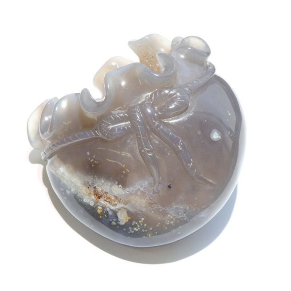 画像3: 置物　スマイルメノウ　宝袋　マダガスカル産　財運　金運　パワーストーン　天然石　品番：17241 (3)