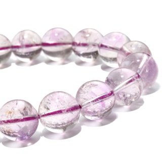 ブレス アメジストエレスチャル＜ブラジル産＞ 丸 約10mm 2月誕生石 愛