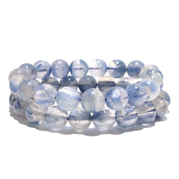 画像3: ブレス　カイヤナイトインクォーツ＜ブラジル産＞　丸　約11.5mm　コミュニケーション　自己表現　探求心　パワーストーン　天然石　品番：17318 (3)