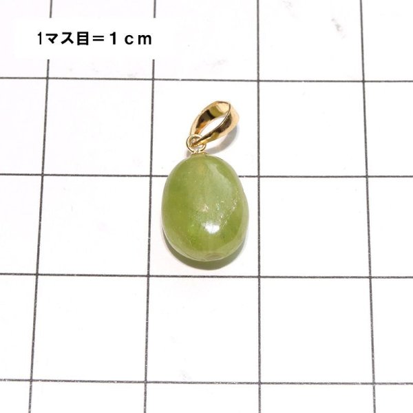 画像5: ペンダントトップ スフェーン マダガスカル産 K18 ゴールド ケース付き 才能 純粋 永久不変 パワーストーン 天然石 品番:17372 (5)