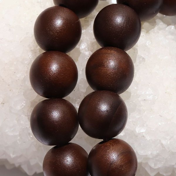 画像4: 【パワーズウッド】ブレス　神代桂＜日本＞　丸　約10mm　健康　神によって常に護られる　品番：17371 (4)