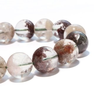 選ぶなら ブレス 癒し 約12mm 丸 ホワイトガーデンクォーツ＜ブラジル産＞ アクセサリー
