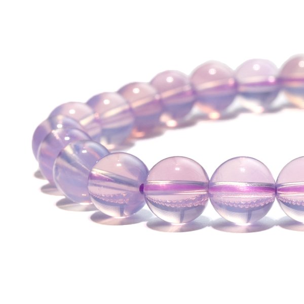 画像2: ブレス　スコロライト＜ブラジル産＞　丸　約6.5mm　癒し　精神の安定　パワーストーン　天然石　品番：17501 (2)