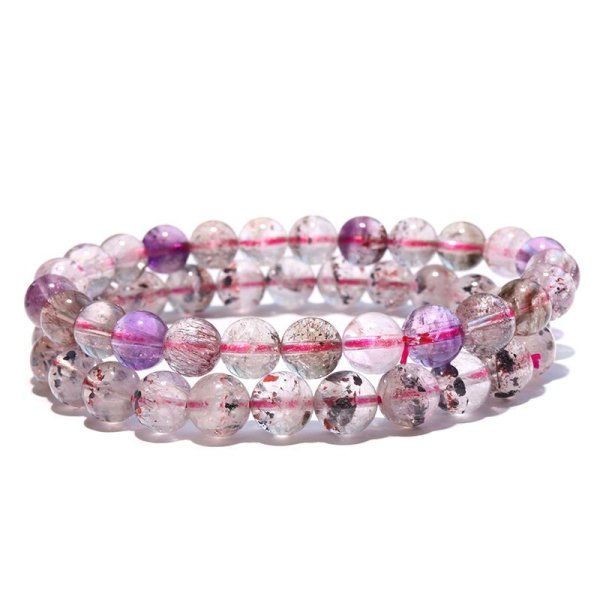 画像3: ブレス　スーパーセブン＜ブラジル産＞　丸　約7mm　能力開花　総合運　愛　調和　開運　浄化　パワーストーン　天然石　品番：17517 (3)