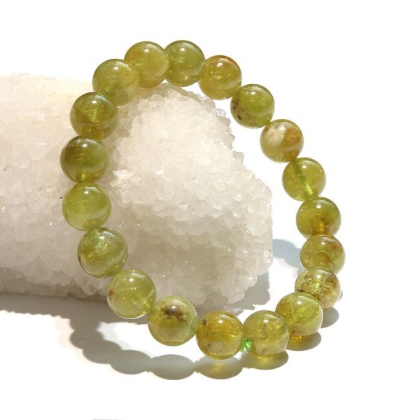 画像5: ブレス　グリーンガーネット＜ブラジル産＞　丸　約10mm　生命力　活性化　回復をサポート　パワーストーン　天然石　品番：17523 (5)