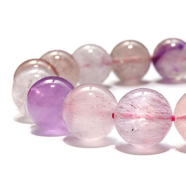 画像2: ブレス　スーパーセブン＜ブラジル産＞　丸　約12mm　能力開花　総合運　愛　調和　開運　浄化　パワーストーン　天然石　品番：17518 (2)