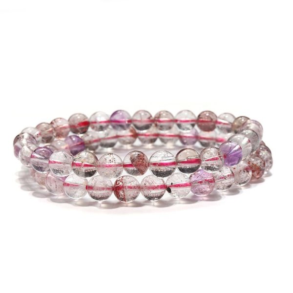 画像3: ブレス　スーパーセブン＜ブラジル産＞　丸　約6.5mm　能力開花　総合運　愛　調和　開運　浄化　パワーストーン　天然石　品番：17516 (3)