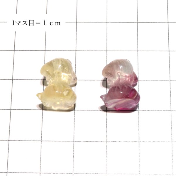 画像6: 置物 ミニ彫り物 フローライト プードル 1個 忠義 邪気を払う 創造力 癒し 浄化 天然石 品番: 15465 (6)