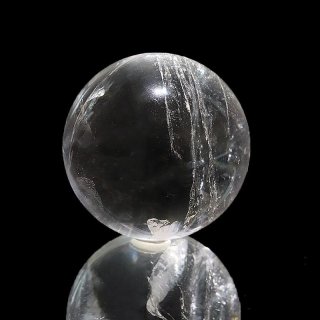 丸玉 彫り 観音菩薩 天然水晶 約30mm 品番： 74917491｜置物/オブジェ