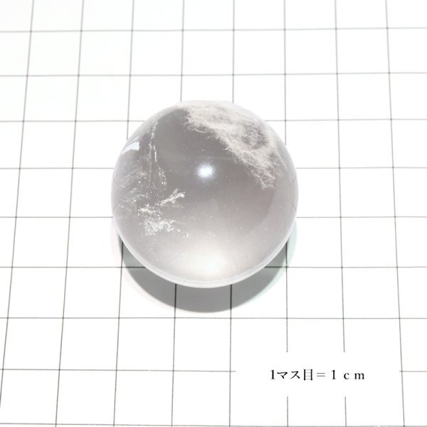 画像4: 丸玉 水晶 約32mm ブラジル産 浄化 クォーツ パワーストーン 天然石 品番:17552 (4)