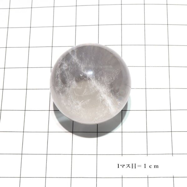 画像4: 丸玉 水晶 約32mm ブラジル産 浄化 クォーツ パワーストーン 天然石 品番:17554 (4)