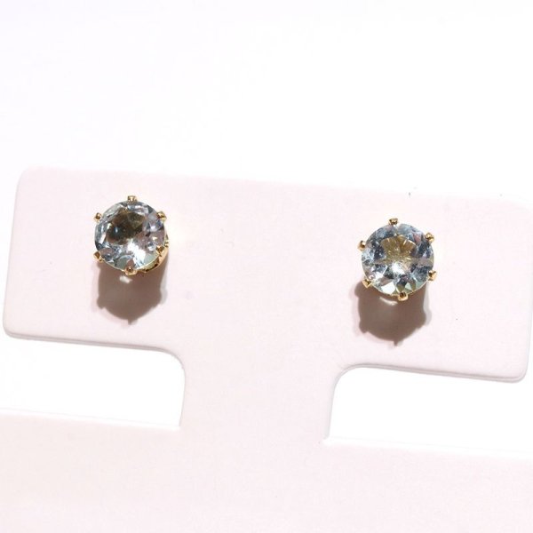 画像4: ピアス アクアマリン 約4mm 突き刺し型 ステンレス ゴールド 日本製 3月誕生石 生命 幸福 富 パワーストーン 天然石 品番:17595 (4)