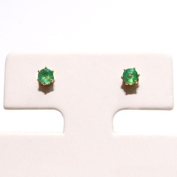 画像4: 誕生石ピアス　エメラルド　約3mm　突き刺し型　ステンレス　ゴールド　日本製　5月誕生石　幸運　愛　希望　パワーストーン　天然石　品番：17633 (4)