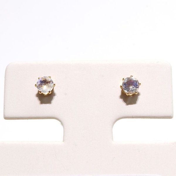 画像4: 誕生石ピアス ムーンストーン 約3mm 突き刺し型 ステンレス ゴールド 日本製 6月誕生石 人間の情緒 社交性 喜び パワーストーン 天然石 品番:17635 (4)