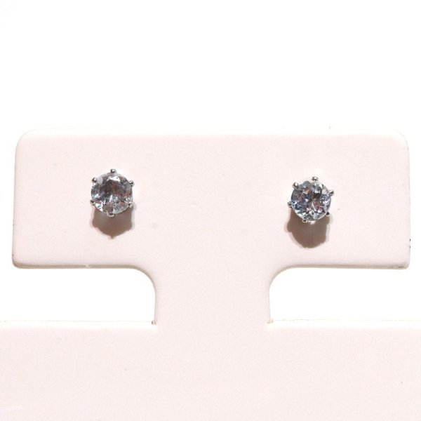 画像4: 誕生石ピアス アクアマリン 約3mm 突き刺し型 ステンレス シルバー 日本製 3月誕生石 生命 幸福 富 パワーストーン 天然石 品番:17630 (4)