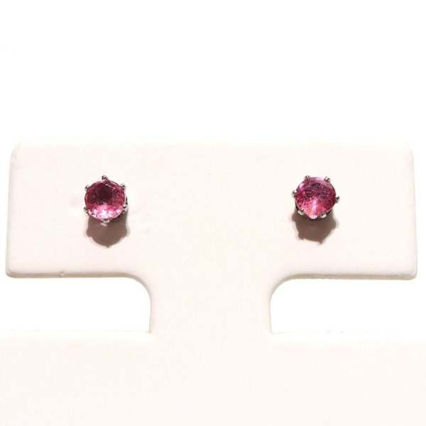 画像4: 誕生石ピアス　ピンクトルマリン　約3mm　突き刺し型　ステンレス　シルバー　日本製　10月誕生石　調和　安定　浄化　パワーストーン　天然石　品番：17672 (4)
