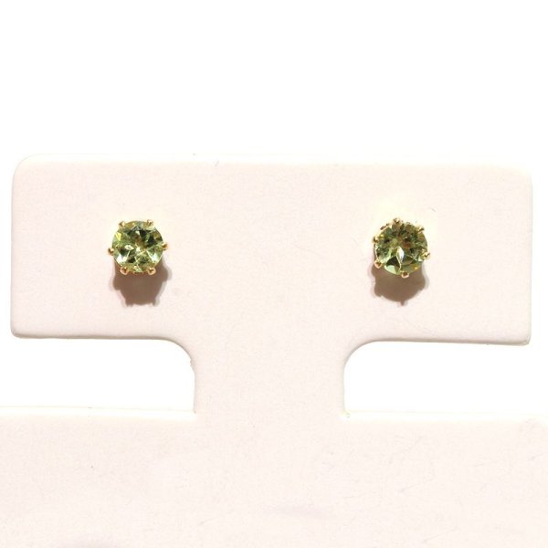 画像4: 誕生石ピアス ペリドット 約3mm 突き刺し型 ステンレス ゴールド 日本製 8月誕生石 夫婦愛 癒し 希望 パワーストーン 天然石 品番:17667 (4)