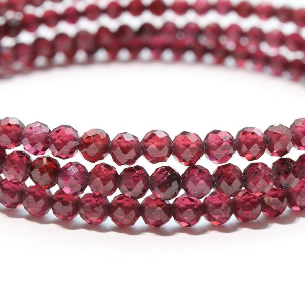 画像3: 誕生石形状記憶ブレス　ガーネット　カット　約3mm　日本製　1月誕生石　生命力　活性化　回復をサポート　パワーストーン　天然石　品番：17680 (3)
