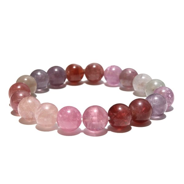 画像3: ブレス　マルチスピネル＜ミャンマー産＞　丸　約10mm　成功　目標達成　魔除け　厄除け　潜在能力　パワーストーン　天然石　品番：17708 (3)