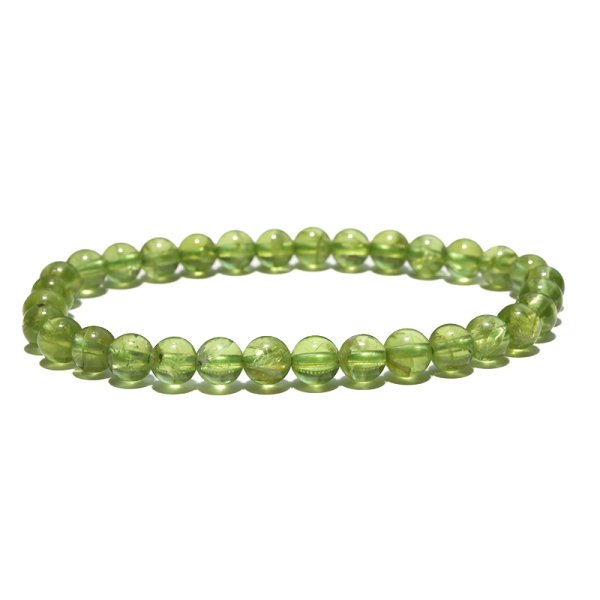 画像3: ブレス　ペリドット＜中国産＞　丸　約5.5mm　夫婦愛　癒し　希望　パワーストーン　天然石　品番：17713 (3)