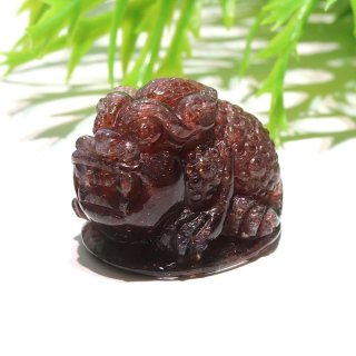 天然石 ローズクォーツ 三脚蟾蜍 置物 置物 三脚蟾蜍 ローズクォーツ ブラジル産 銭蛙 三本足蛙 金運 財運