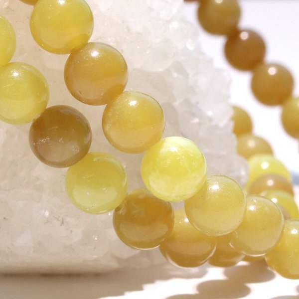 画像4: ブレス　ヒーラーライト＜アメリカ北西産＞　丸　約6mm　H&E社　証明書付き　ヒーリング　活性化　浄化　天然石　品番：17768 (4)