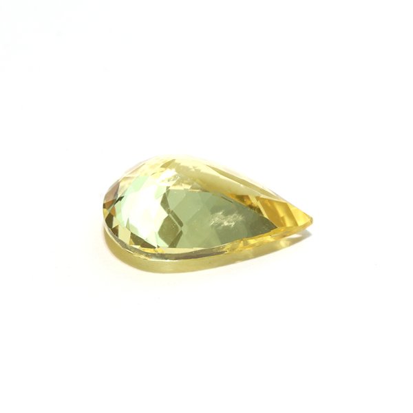 画像2: ルース イエローダンビュライト ペアーシェイプカット 約2.2ct アメリカ産 ケース付き 理性の石 心の調和 精神 リラックス パワーストーン 天然石 品番:17795 (2)