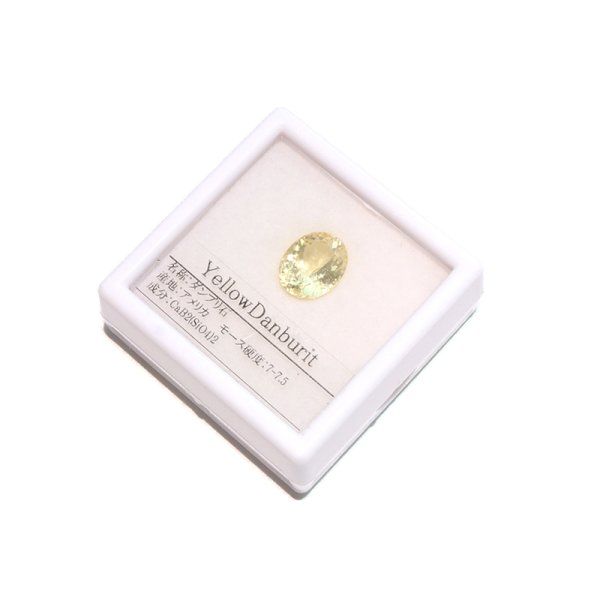 画像4: ルース　イエローダンビュライト　オーバルカット　約3.75ct　アメリカ産　ケース付き　理性の石　心の調和　精神　リラックス　パワーストーン　天然石　品番：17794 (4)