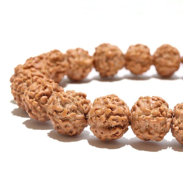 画像2: 【パワーズウッド】ブレス　金剛菩提樹＜インド、ネパール、インドネシアなど＞　丸　約10〜11mm　強い浄化力　自己が秘めた能力の開発　品番：17830 (2)