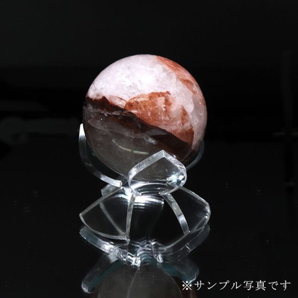 画像2: 丸玉台 台座 アクリル製 小 約4×4cm 丸玉台座 ディスプレイ スタンド インテリア 品番:17828 (2)